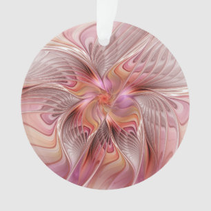 Abstracte Vlinder Kleurrijke Fantasie Fractale Kun Ornament