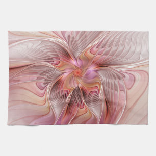 Abstracte Vlinder Kleurrijke Fantasie Fractale Kun Theedoek