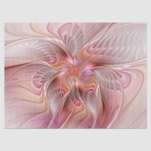 Abstracte Vlinder Kleurrijke Fantasie Fractale Kun Tissuepapier
