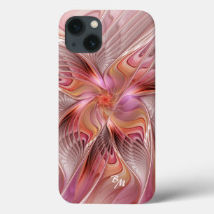 Abstracte Vlinder Kleurrijke Fractale Kunst Initia iPhone 13 Hoesje