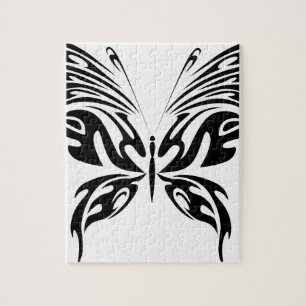 Abstracte vlinder legpuzzel
