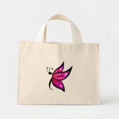 Abstracte vlinder mini tote bag (Voorkant)