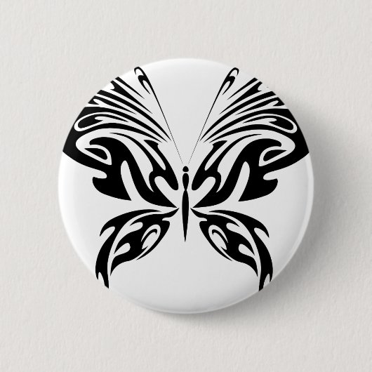 Abstracte vlinder ronde button 5,7 cm (Voorkant)