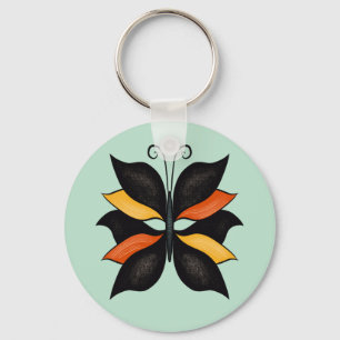 Abstracte vlinder Sleutelhanger