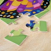 Abstracte vlinderschildering legpuzzel (Zijkant)