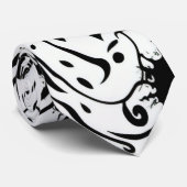 Abstracte vloeibaar inktsleuf stropdas (Opgerold)