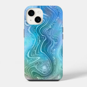 Abstracte vloeibaar schoeisel Textielachtergrond iPhone 14 Hoesje