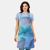 Abstracte vloeibaar schoeisel Textielachtergrond Schort (Gedragen)