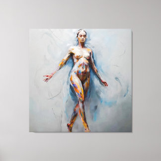 Abstracte vloeibaarheid canvas afdruk