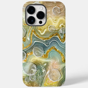 Abstracte vloeibare marmer stenen textuur achtergr Case-Mate iPhone 14 pro max hoesje