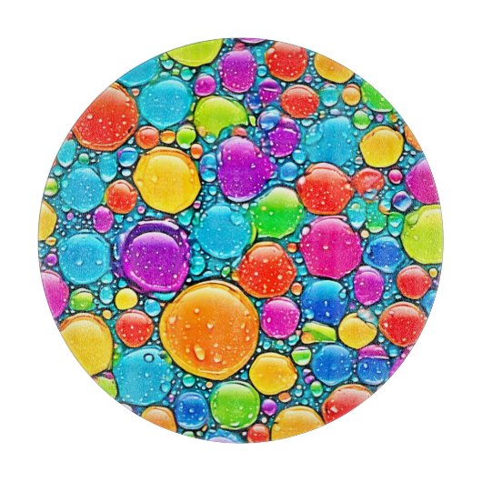 Abstracte vloeistofvallen snijplank (Voorkant)