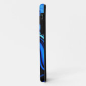 Abstracte voeding van de blauwe walvis Case-Mate iPhone case (Achterkant/links)