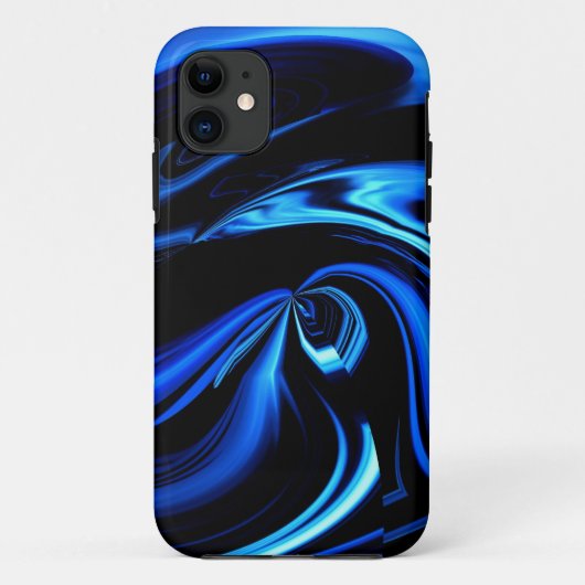 Abstracte voeding voor de blauwe walvis Case-Mate iPhone case (Achterkant)