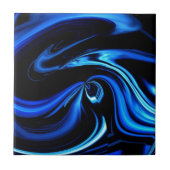 Abstracte voeding voor de blauwe walvis tegeltje (Voorkant)