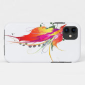 Abstracte vogel van de Spletters van Paradise Pain Case-Mate iPhone Case (Achterkant (horizontaal))