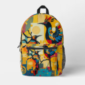 Abstracte Vogels Rugzak (Voorkant)