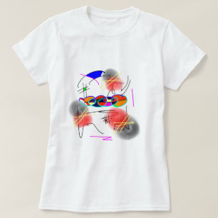 abstracte vogels t-shirt