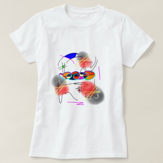 abstracte vogels t-shirt (Design voorkant)