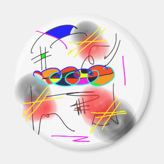 abstracte vogelsoorten magneet