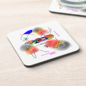 Abstracte vogelsoorten onderzetters (Linkerzijde)