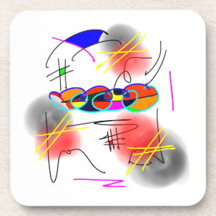 Abstracte vogelsoorten onderzetters