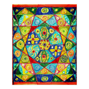 Abstracte volgorde perfect poster