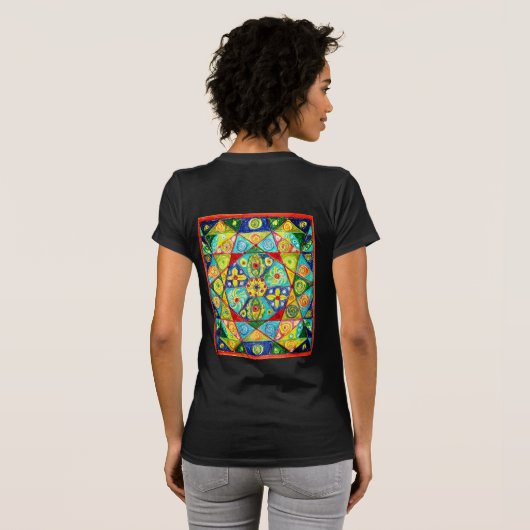 Abstracte volgorde t-shirt (Achterkant volledig)