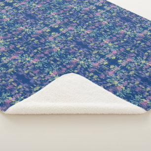Abstracte voorjaarskleuren sherpa deken