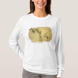 Abstracte vorm gevormd door aftappen van water t-shirt