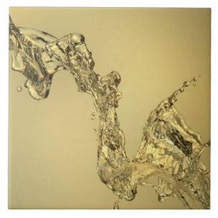 Abstracte vorm gevormd door aftappen van water tegeltje