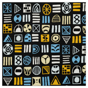 Abstracte vormen 060617 Patroon - Kleuren 02 Stof