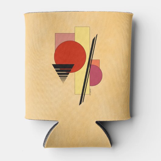 Abstracte vormen blikjeskoeler (Voorkant)