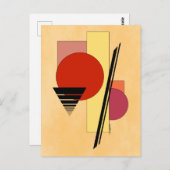 Abstracte vormen briefkaart (Voorkant / Achterkant)