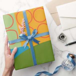 Abstracte vormen cadeaupapier