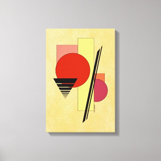 Abstracte vormen canvas afdruk (Voorkant)
