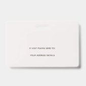 Abstracte vormen fotobedrijf Logo Neutral Badge (Back)