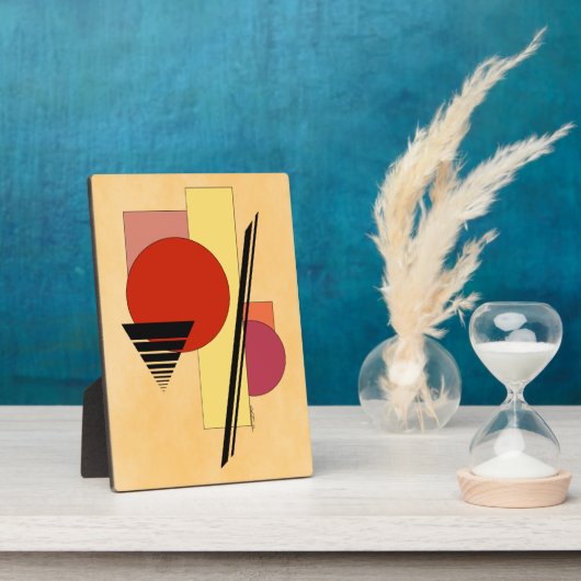 Abstracte vormen fotoplaat (Zijkant)