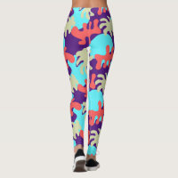 Abstracte vormen Kies uw Colour Yoga-Leggings