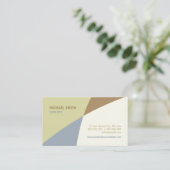 Abstracte vormen Kleurblokkers visitekaartje (Staand voorkant)