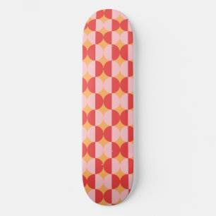 Abstracte vormen kleurig patroon skateboard