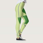 abstracte vormen kunst leggings (Rechts)