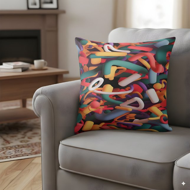 Abstracte vormen kussen (Creator heeft geüpload)