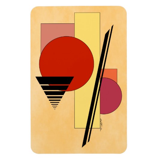 Abstracte vormen magneet (Verticaal)