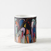 Abstracte vormen, Matisse stijl, voeg tekst toe, Koffiemok (Center)