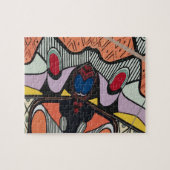 Abstracte vormen, Matisse stijl, voeg tekst toe, Legpuzzel (Horizontaal)