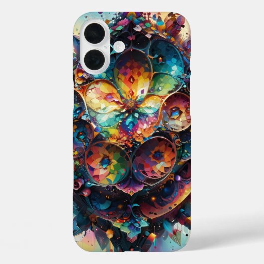 Abstracte vormen met levendige verlopen Case-Mate iPhone case (Achterkant)