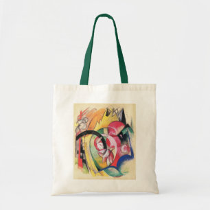 Abstracte vormen (ook gekend als Gekleurde bloemen Tote Bag
