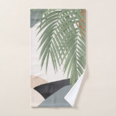 Abstracte vormen palm blazen vinesse #1 #tropical  bad handdoek (Handdoek)