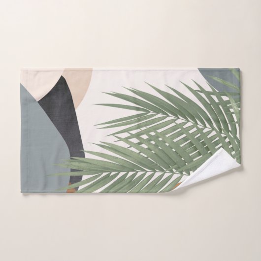 Abstracte vormen palm blazen vinesse #1 #tropical  bad handdoek (Handdoek)