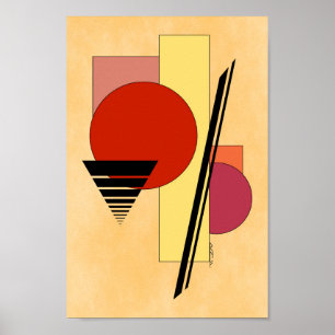 Abstracte vormen poster